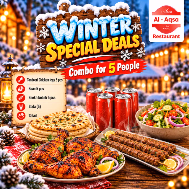 Naan with Kebab Combo for 5 People
